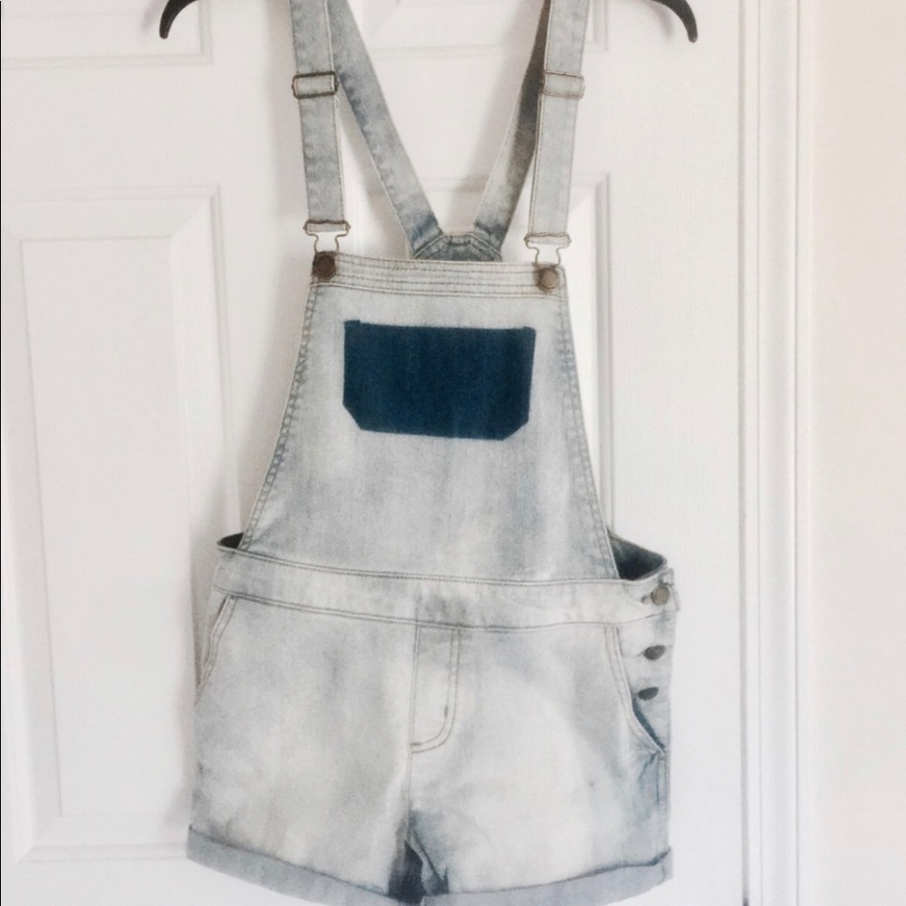 Vintage denim overalls